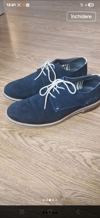 Pantofi piele întoarsă