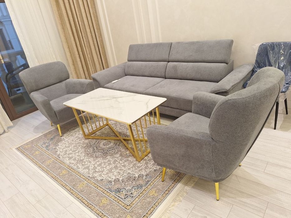 Jurnalniy stol usti Toshdan l  Журнальный столик из камень. 120×60 см.