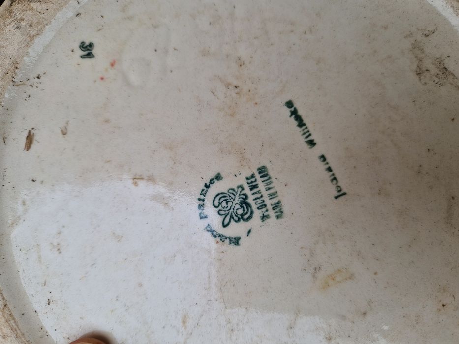 Рядка антикварна огромна полска порцеланова ваза