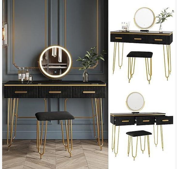 Дамска тоалетка MDF с LED осветление 5467