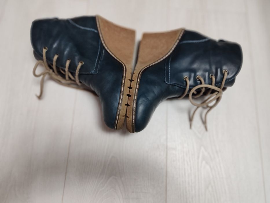 Ghete cu platformă ascunsă Guban piele naturala