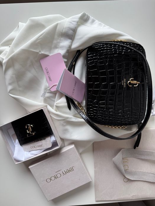 Оригинални чанта и картхолдър на Jimmy Choo