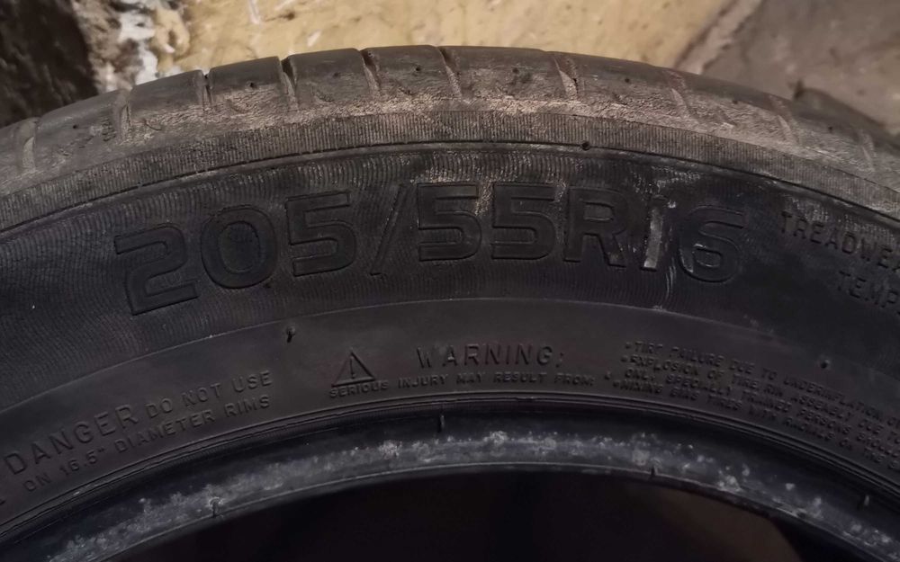 Продавам 4 броя Летни Гуми 205.55.16 на 1 сезон дот 2019 Мишелин