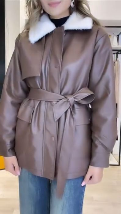 Куртка-дубленка на теплую зиму