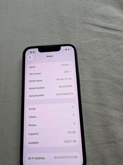 IPhone 13 mini 128GB / Midnight blue
