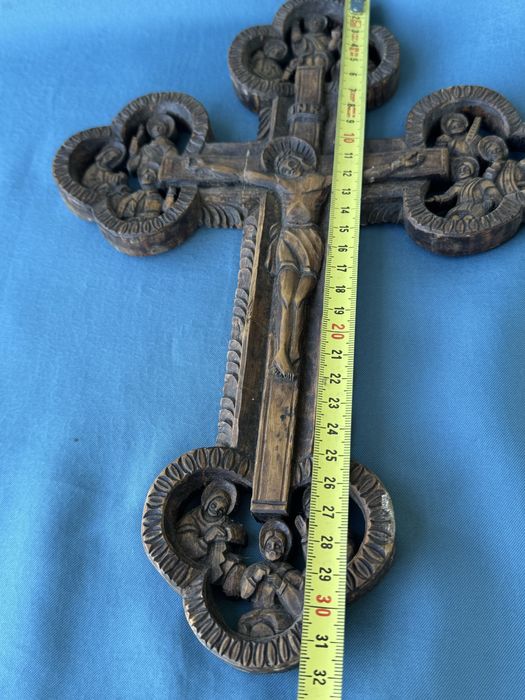 УНИКАЛЕН Стар кръст , Исус Христос , ДЪРВОРЕЗБА