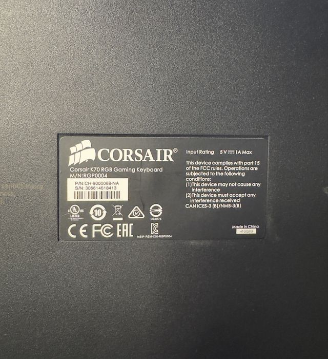 Vând mouse STEELSERIES Rival 710 și tastatura Corsair K70 RGB