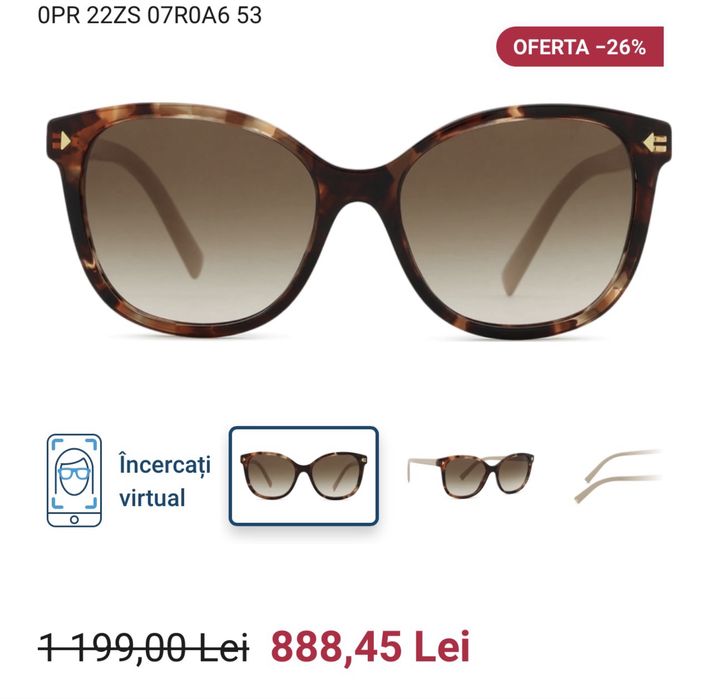 Ochelari Prada cu dioptrii