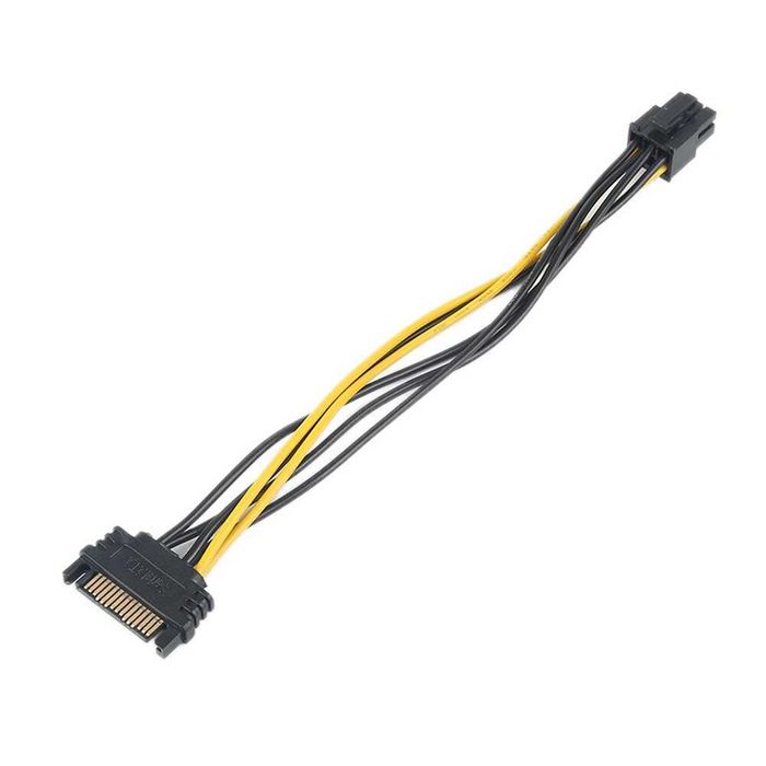 VGA питание переходник PCI_Express x16, Sata 15PIN - 8PIN(6+2),