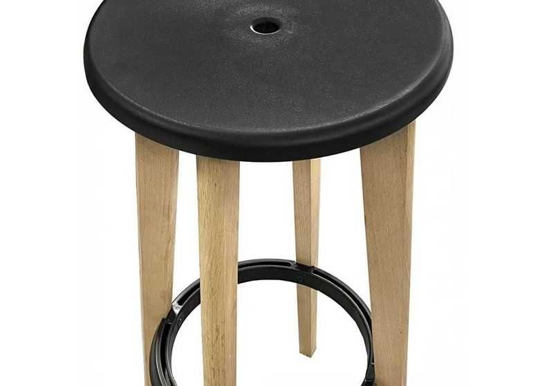 Комплект столове,  Висока Табуретка с дървени крака, Бар стол