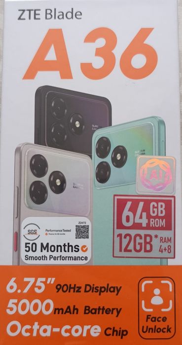 ZTE Blade A36 64GB Black