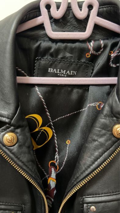 Geaca de piele Balmain