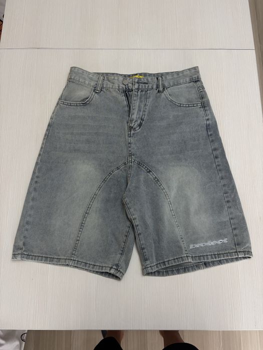 Blugi Scurti Gri Baggy