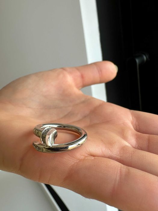Inel tip cui Cartier 5 inox cristale