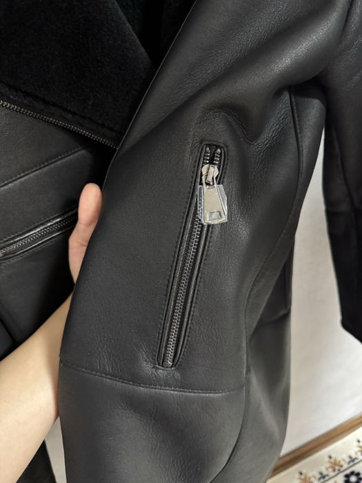 Женская дубленка авиатор