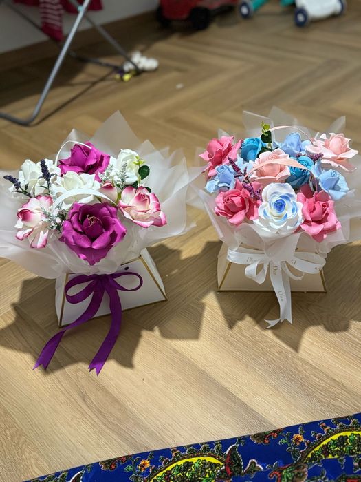 Мыльные букеты. Сабын гүлдер.