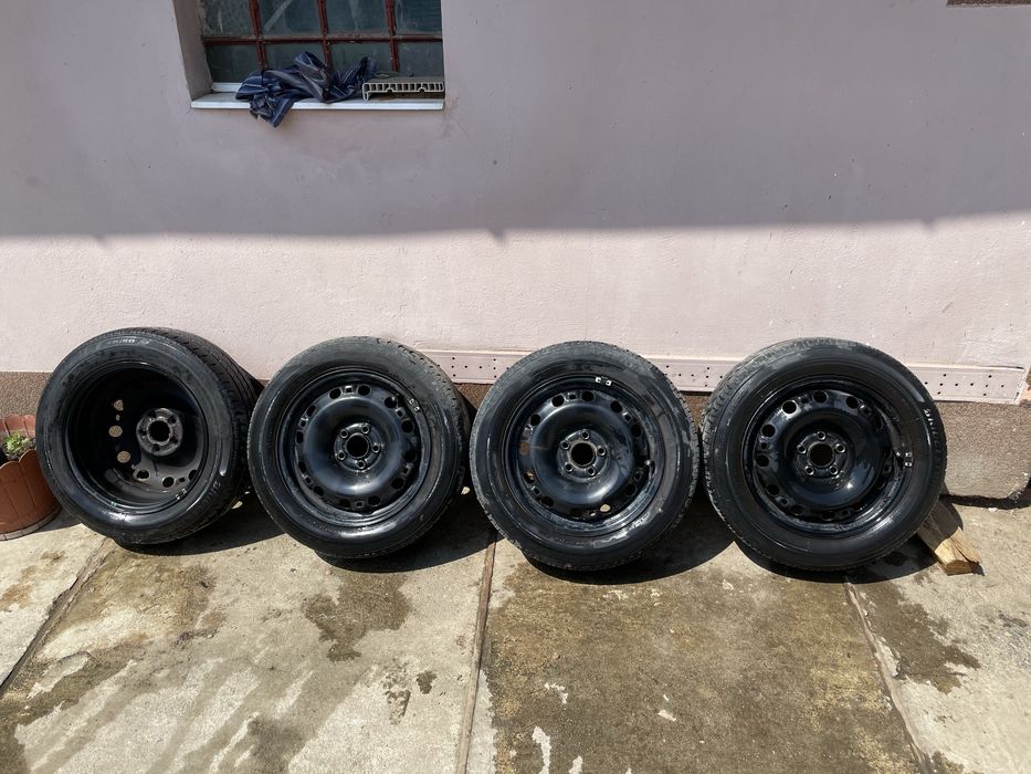 De vanzare jante tabla si cauciucuri Skoda Fabia/ similar gama vag