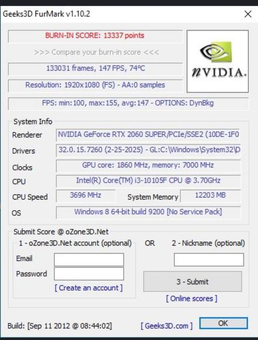 RTX 2060super palit dual