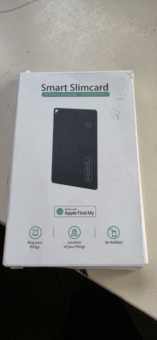 ИСТО НОВА Ултратънка Карта-Тракер Smart Slimcard за Apple Find My (Локатор)