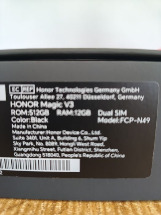 Honor Magic V3 Black 512GB