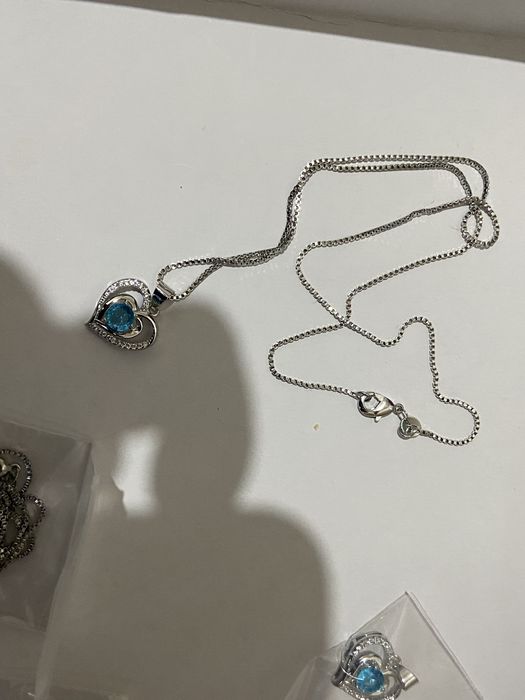 Серебро сердечко кулон