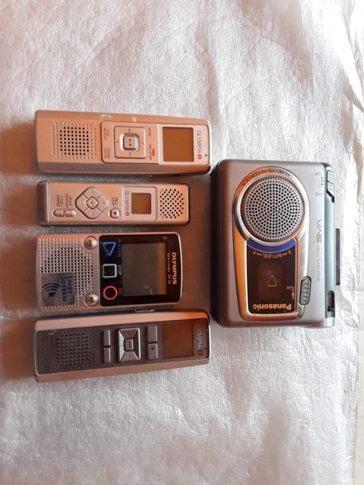 5 броя оригинални журналистически магнетофони-за части