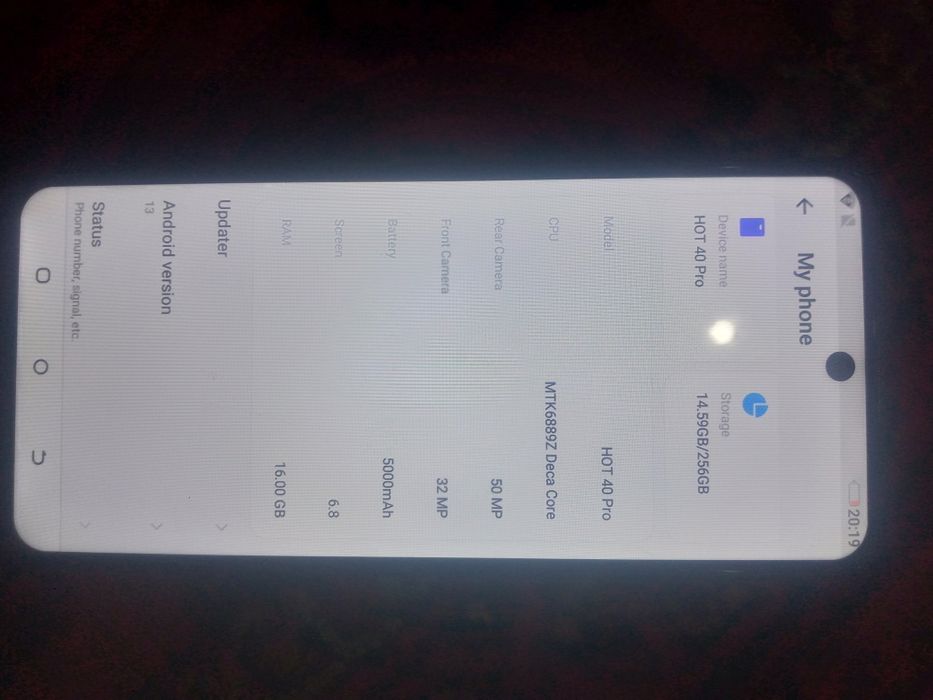 Yangi telefon ishlatilmagan 16ram 265 hotira pubg 60fps