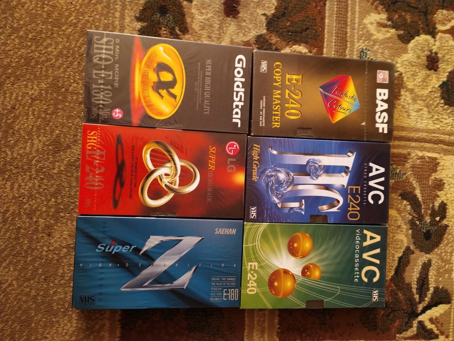 Видеокассеты. Для записи.