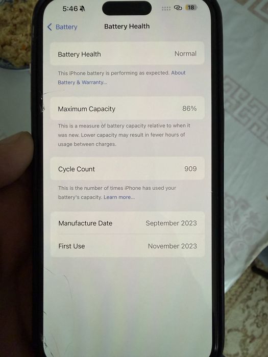 Iphone 15 pro max tatinum blue