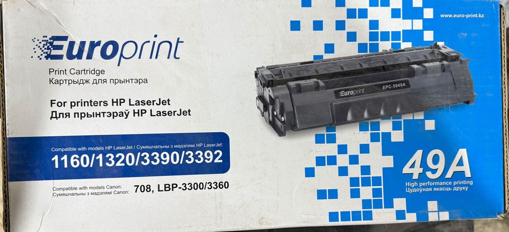 Картриджи для принтеров HP и Canon