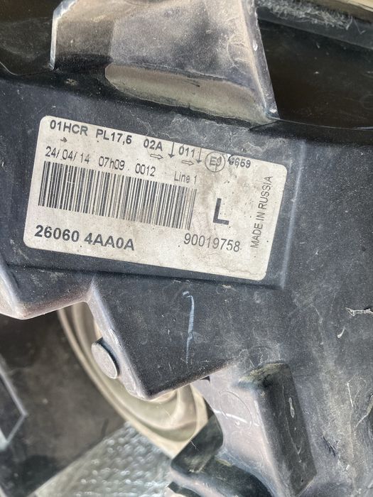 Фара Nissan Almera