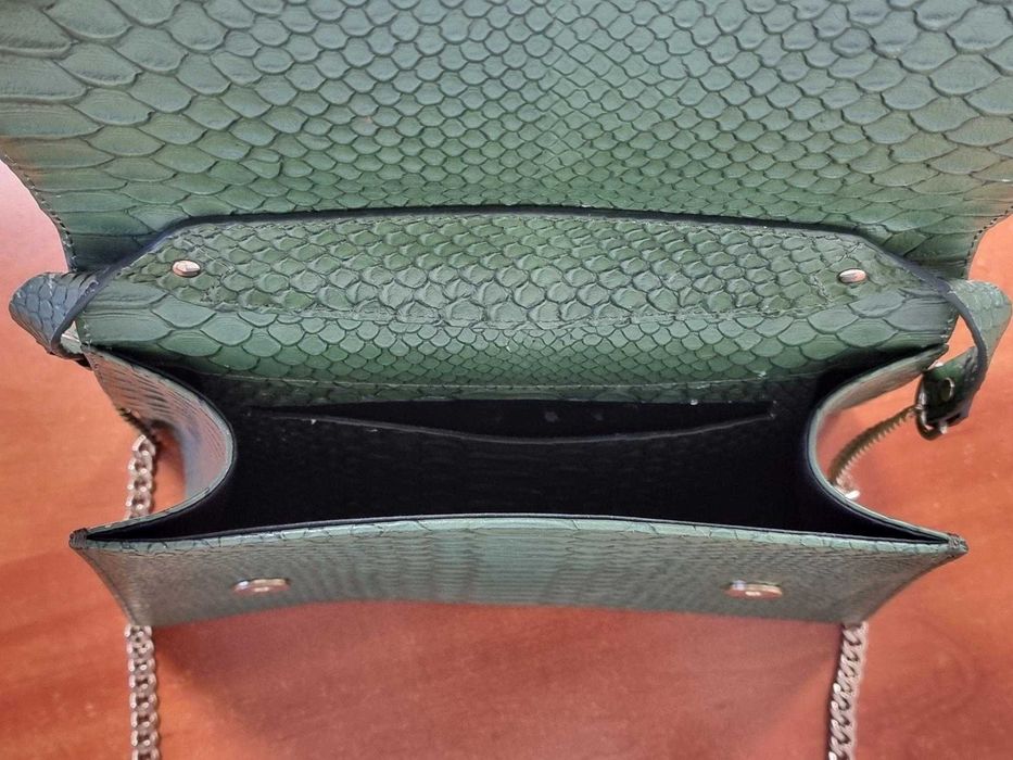 Geanta dama / verde croco / Saboniti by Iulia Pene