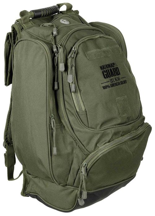 Rucsac Tactic Militar MFH US National Guard 40L – Ghiozdan Rezistent Armata Pescuit Vanatoare Barbat Camping, Outdoor & Airsoft (Negru sau Verde Oliv)