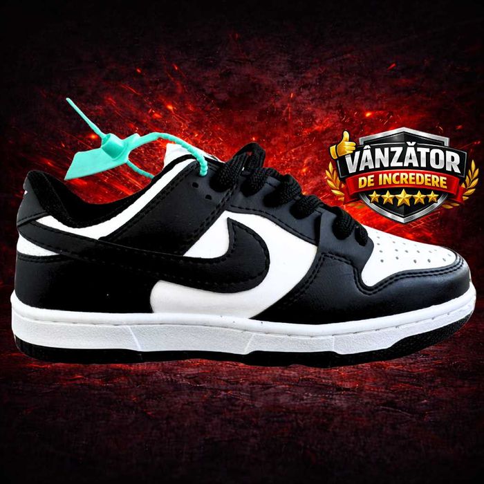 Adidasi NIKE Dunk Low Retro Black / White - Panda