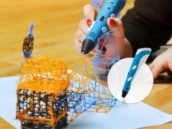 Намал. от48лв-Химикалка 3D, Писалка 3 д за пространствени рисуване