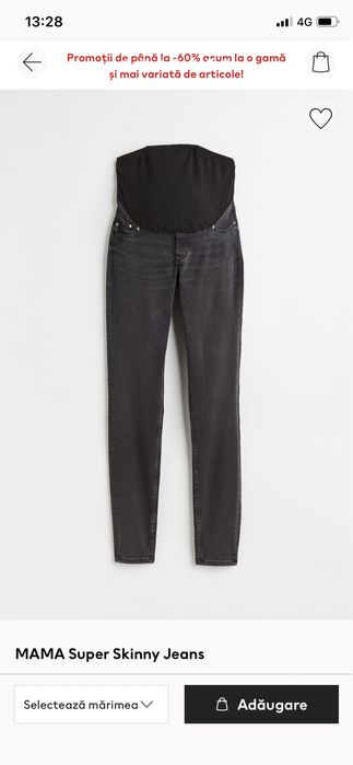 Blugi Mama/ gravida, M, H&M