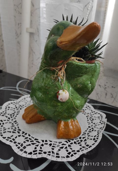 Горшочек уточка декоративный