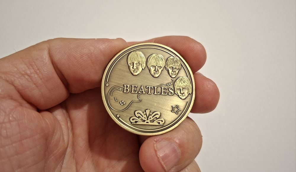 Monedă colecție Beatles.