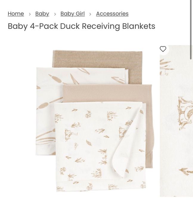 Carters фланелевые пеленки. 4шт набор. Заказывали с сайта