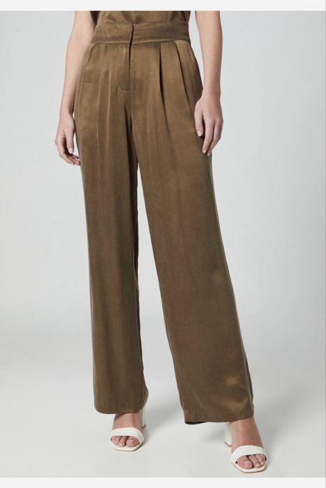 Pantaloni kaki satinati s