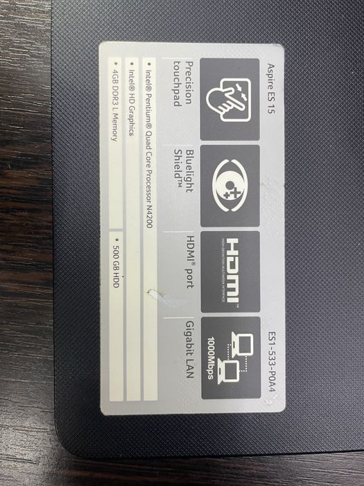 Ноутбук Acer Aspire ES1-533