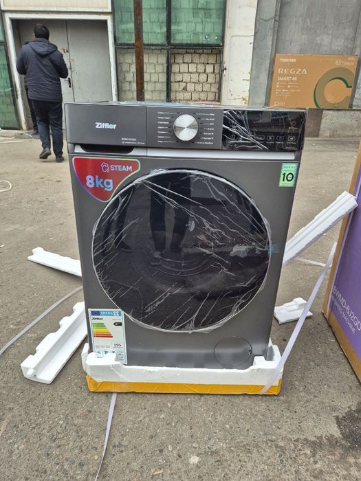 Kir yuvish mashinasi ziffler immer  8kg dastavka ustanovka garantiya