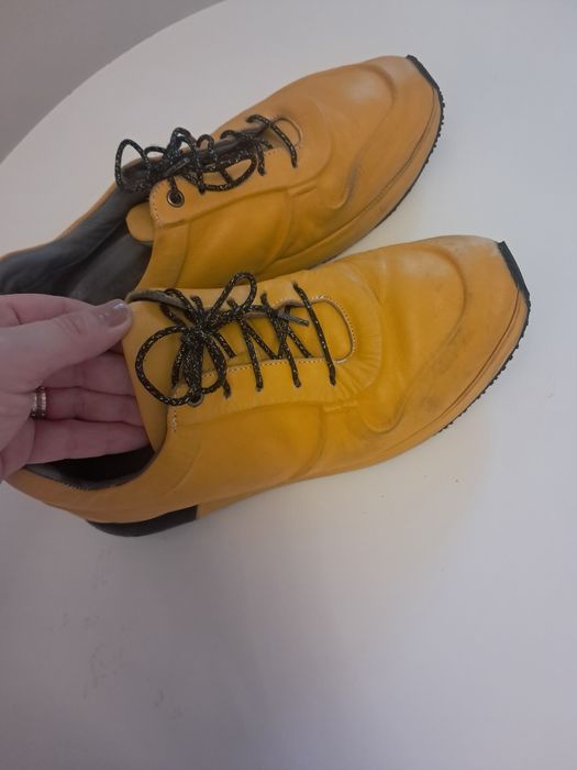 Adidasi galben/mustar piele