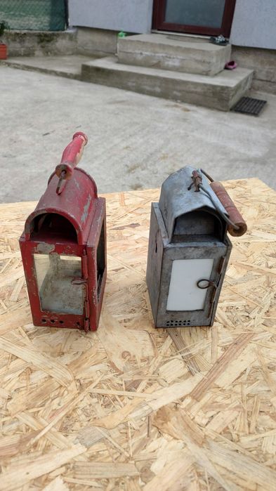 Lampa felinar antica de cale ferată