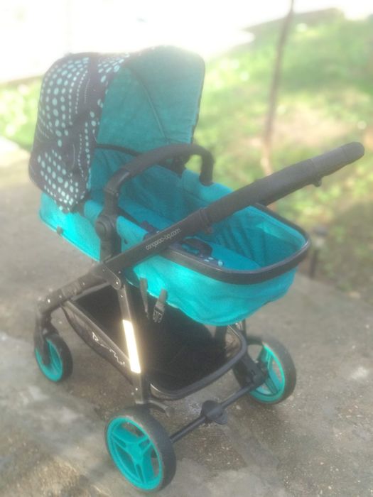 Детска комбинирана количка 2в1 Cangaroo - Rachel, тюркоаз