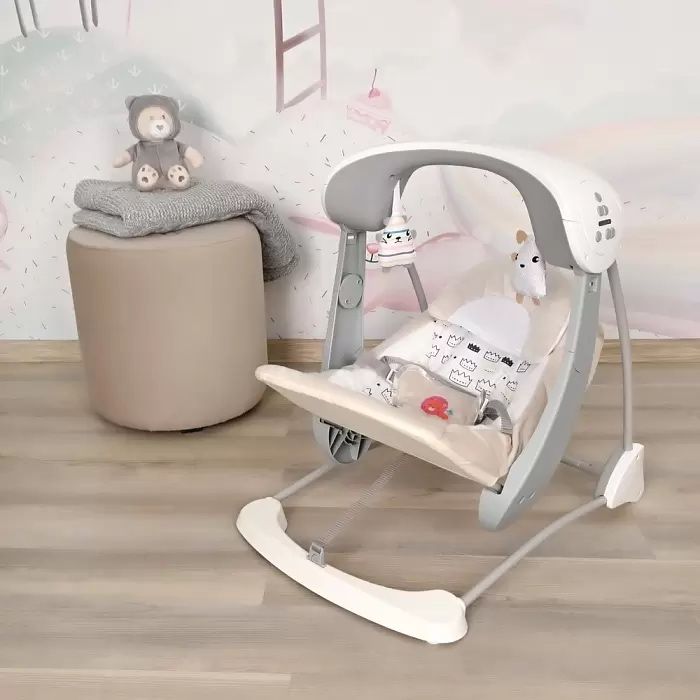 Электрокачели Pituso Malaga бежевый