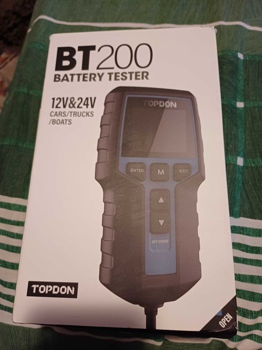Тестер за автомобилни акумулатори Topdon, BT200, 12V-24V