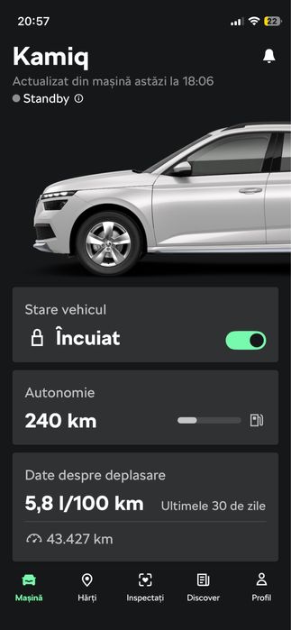 Skoda Kamiq interior sport 150 Cp garantie extinsa