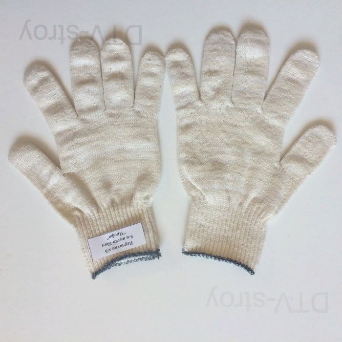 Перчатки рабочие - ХБ (с ПВХ/без ПВХ) с НДС