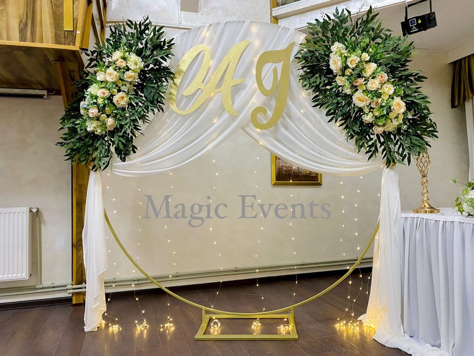 Decorațiuni / florale /, arcada baloane